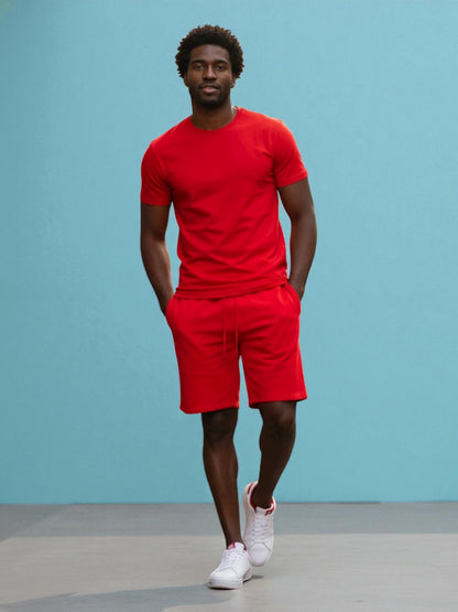 Premium Heavy Weight Single Jersey Short Set (More Colors)