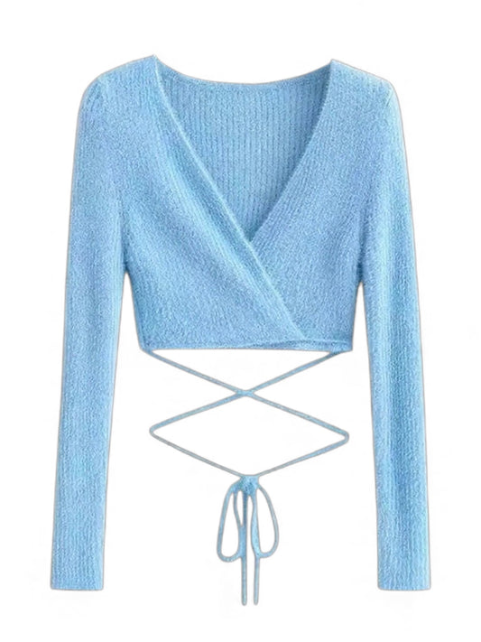 Fuzzy Crop Top Sweater