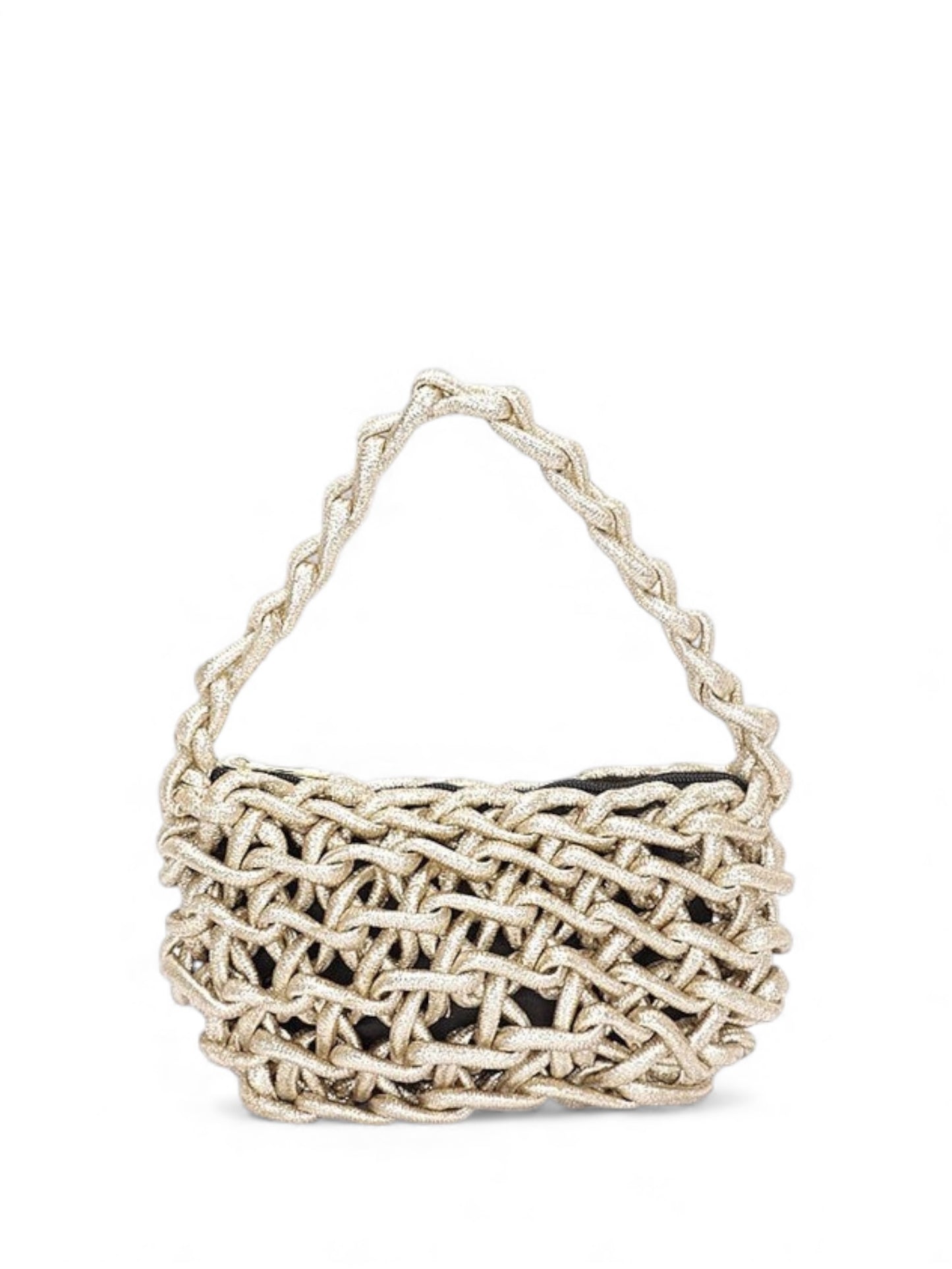Metallic Strings Braided Shoulder Bag (More Colors)