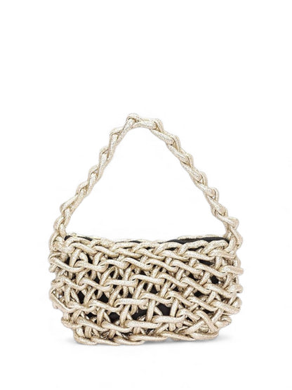 Metallic Strings Braided Shoulder Bag (More Colors)