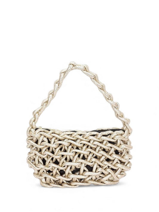 Metallic Strings Braided Shoulder Bag (More Colors)