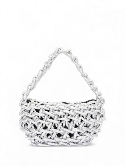 Metallic Strings Braided Shoulder Bag (More Colors)